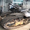 "A privately owned metalwork factory in Huizhou, China run by designers Jiang Chen and Yang Junlin recently created a non-functioning Megatron tank mode sculpture..."