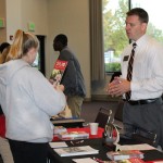 Representative, Evan Wilson sharing information about SIUE.
