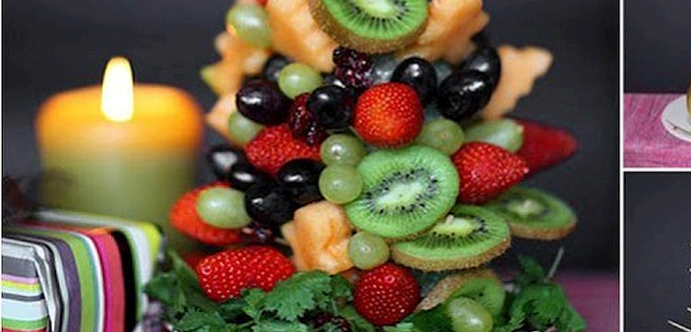 Photo from goodshomedesign.com http://www.goodshomedesign.com/fruit-christmas-tree-awesome-home-christmas/ Fruits and vegetables are a healthy alternative to sugary holiday treats. Pictured above is a step-by-step for how to create an edible vegetable and fruit Christmas tree.