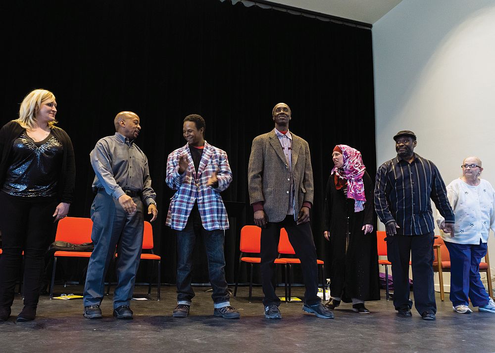 Photos by Julia Johnson, staff photographer (L to R) Dawn and Chris Harris, Bratt Jones, Keith Freeman, Stephanie and Tony Wagner and Lyn O’Brien at the end of the performance.