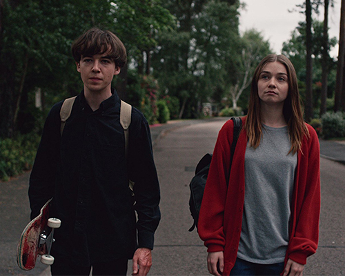 James and Alyssa from Netflix' End of the F***ing world. Photo provided by IMBD