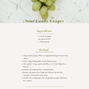 sour candy grapes graphic