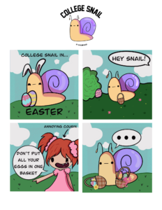 college snail: easter