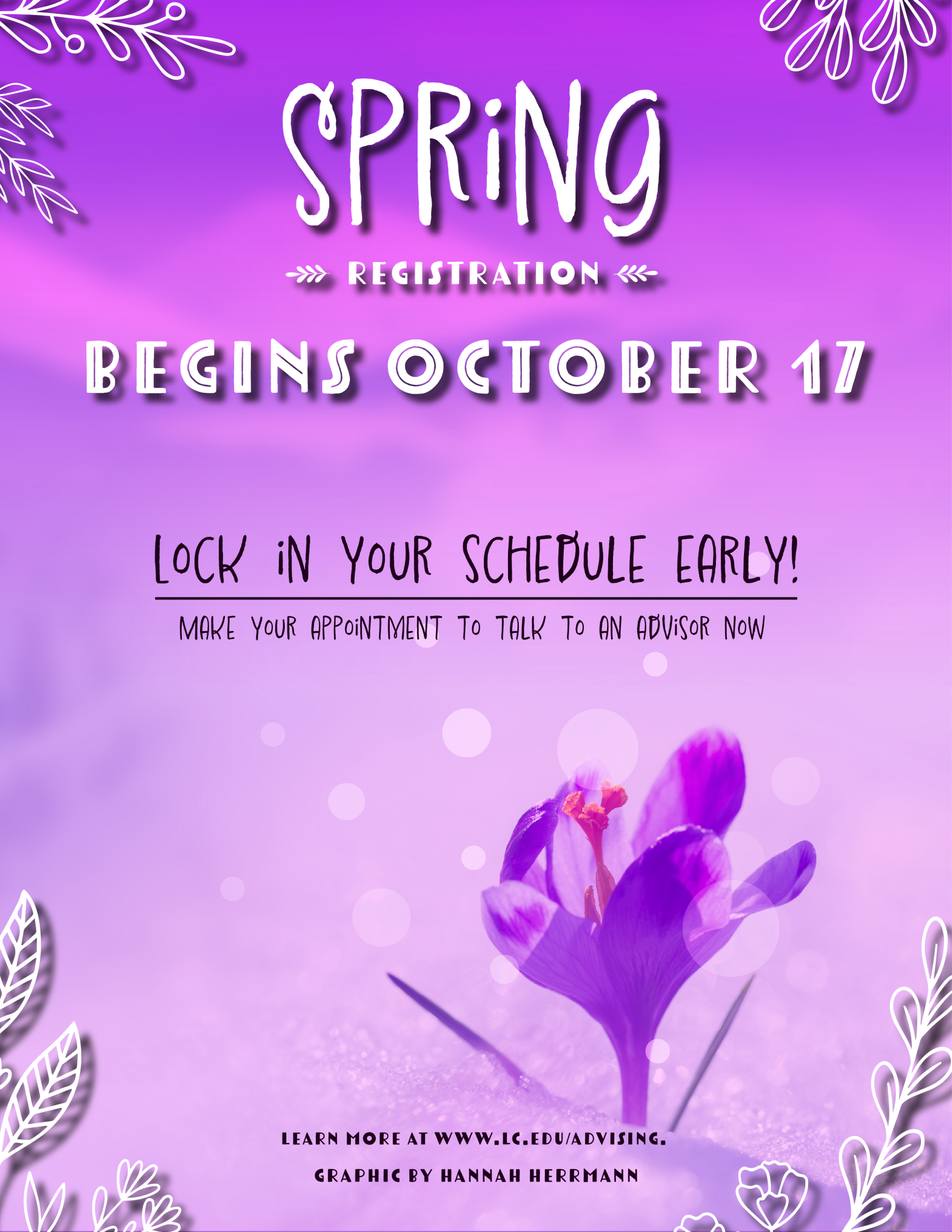 Cheerful Pink Spring Registration Graphic