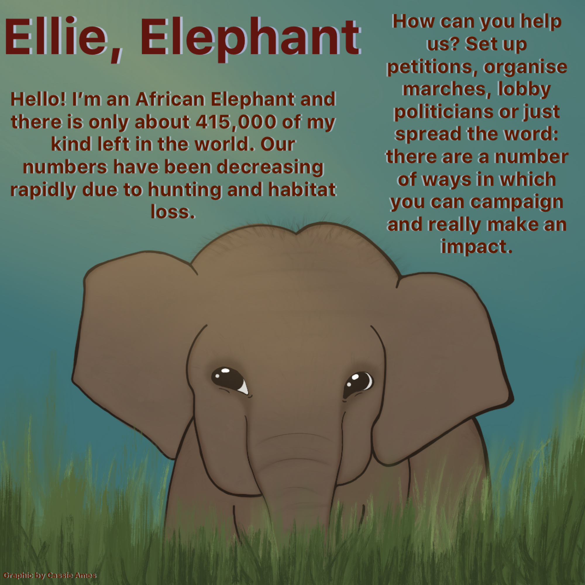 Ellie Elephant Graphic