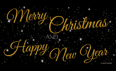 Merry Christmas and Happy New Year Graphic