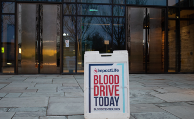 Winter Blood Drive Sign
