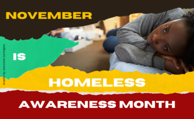 homeless awareness month graphic