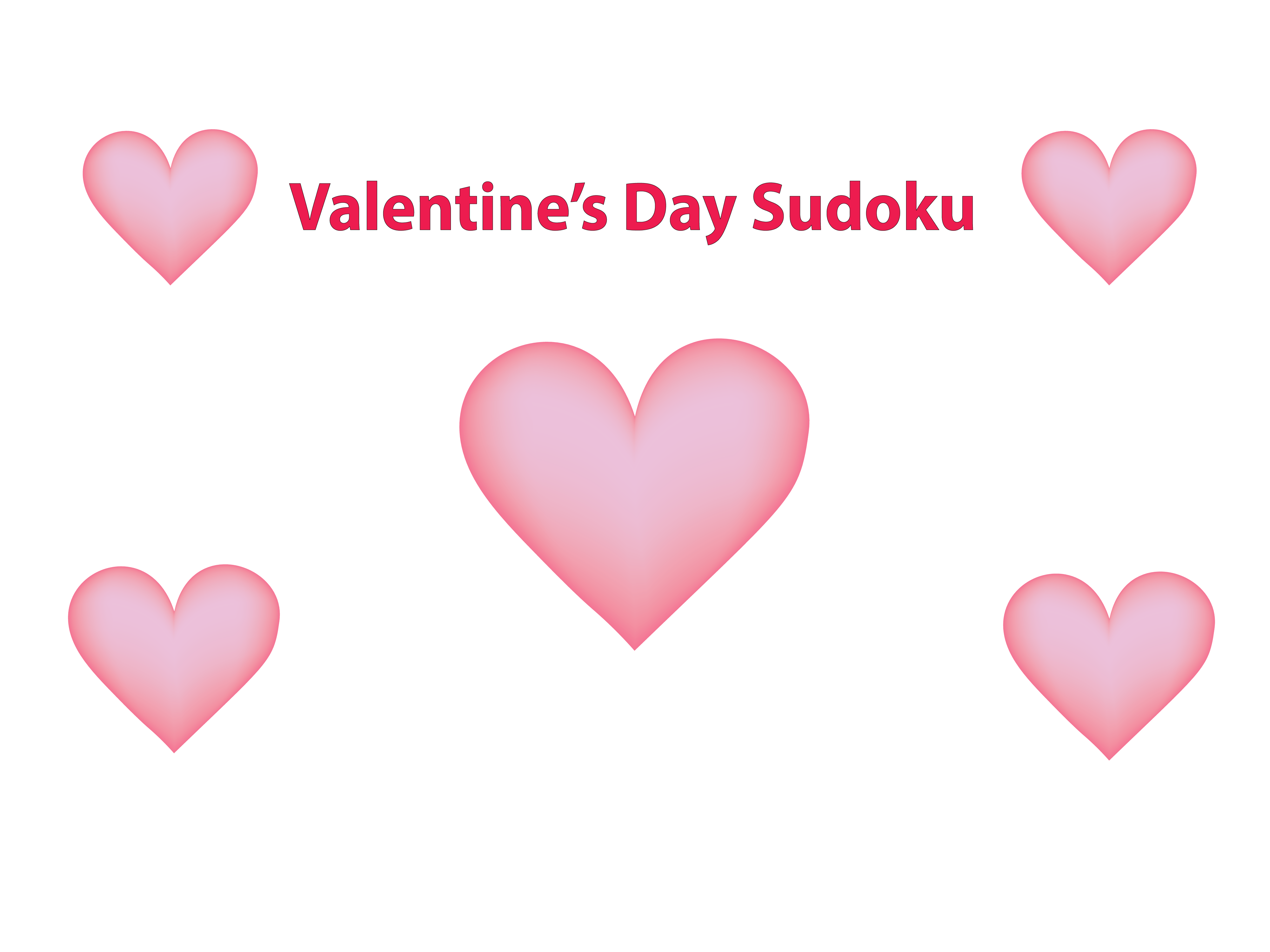 Valentine's day sudoku