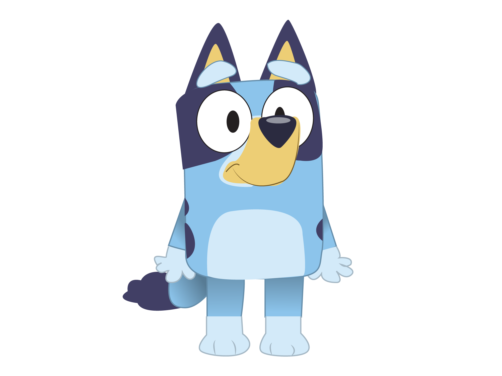 Blue Cartoon Dog