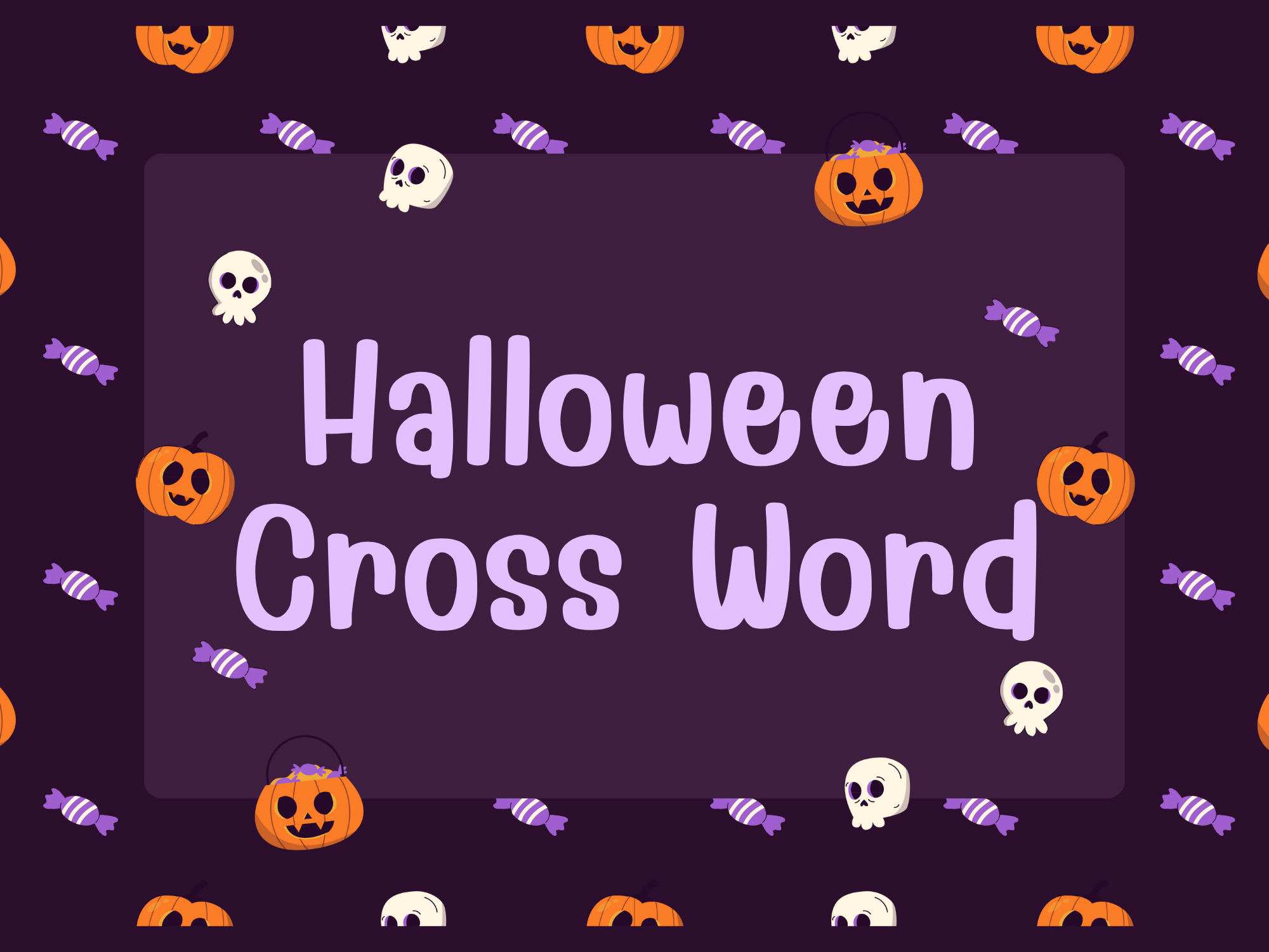 Halloween Crossword Feature image