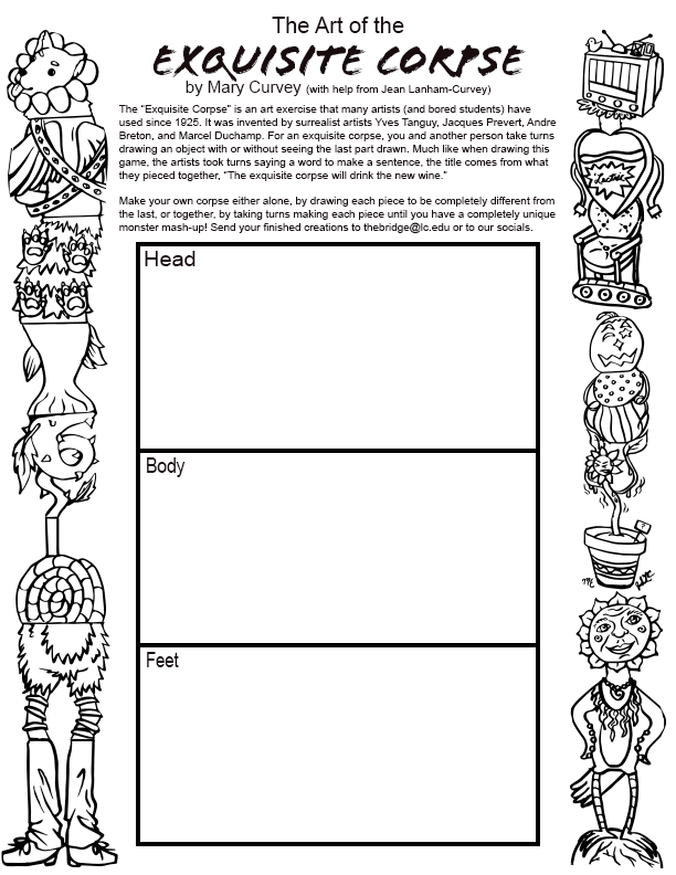 The Exquisite Corpse worksheet by mary curvey