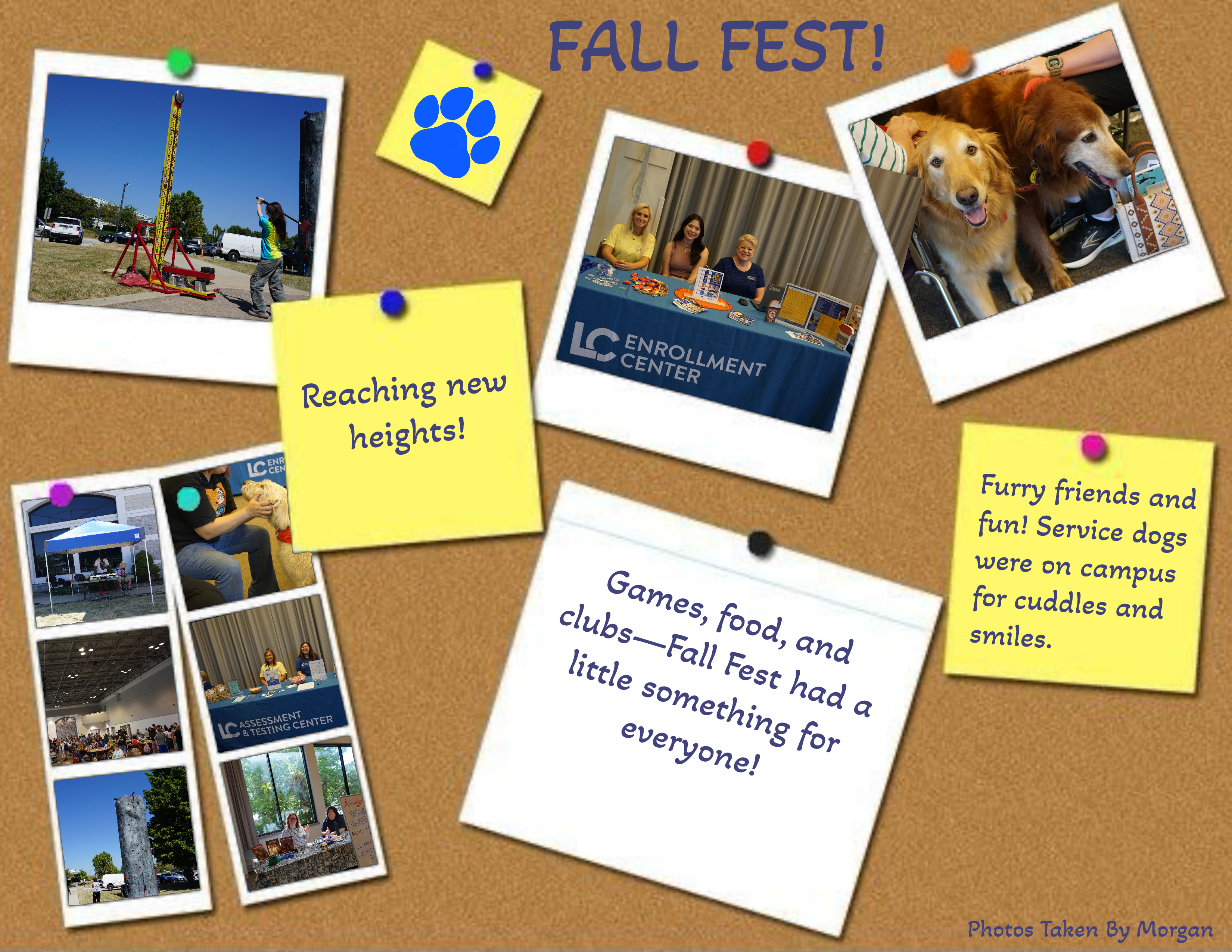 Collage of photo's from Lewis and Clark's 2025 Fall Fest.