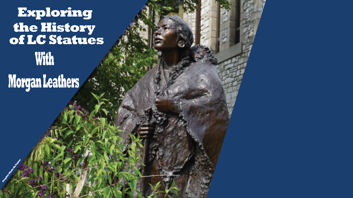 Graphic showing the history of Campus Statues at Lewis and Clark Community College