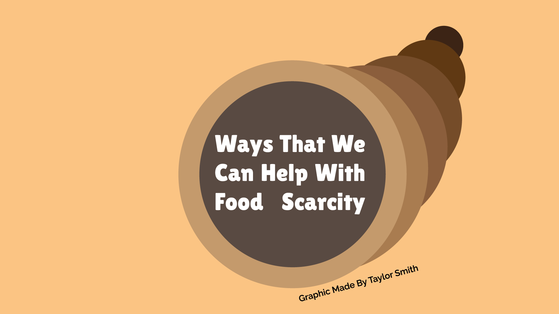 Graphic that says "Ways that we can help with food scarcity."